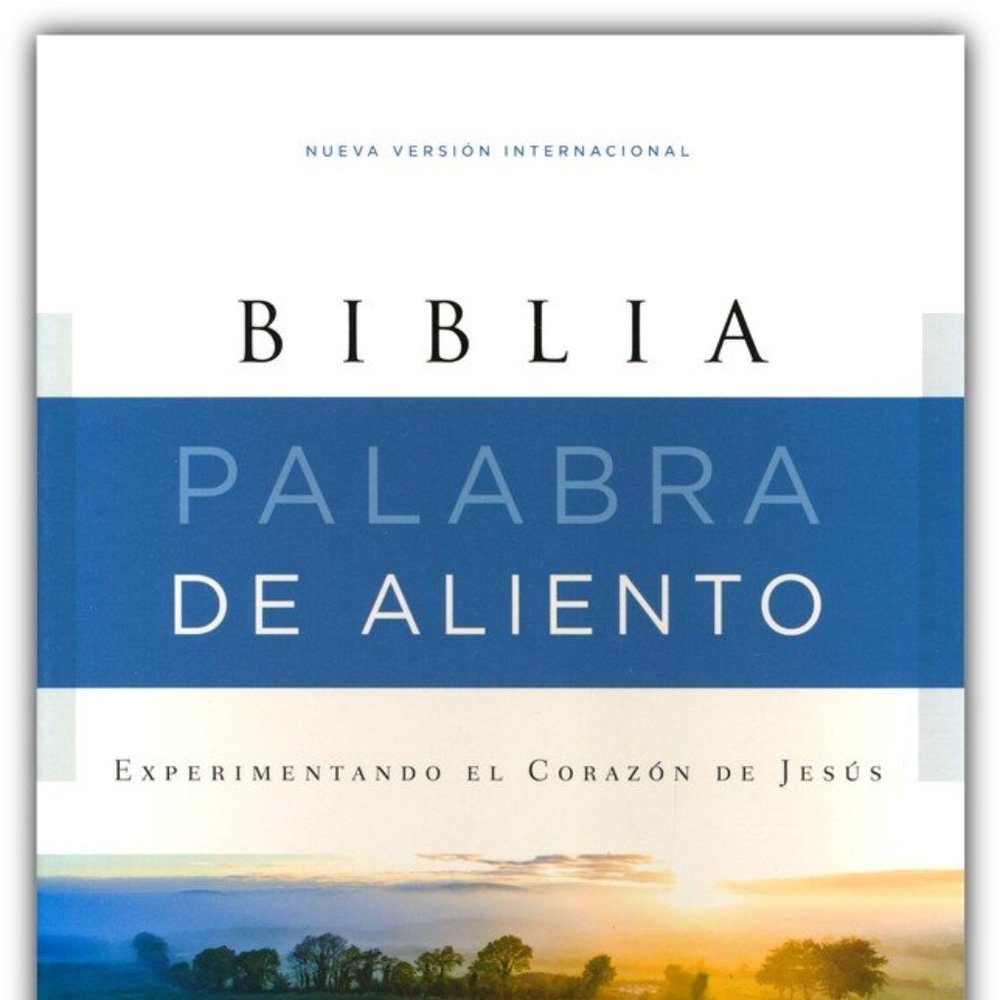 Biblia NVI Palabra de Aliento de Max Lucado, Piel Simil, Azul - Brand New